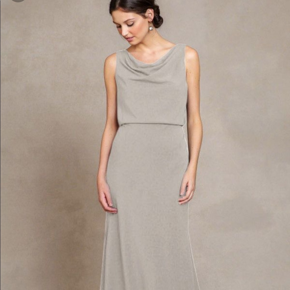 Jenny Yoo Madelyn Dress in Alpine gray